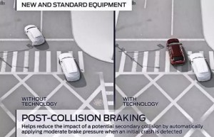 福特推碰撞后刹车功能 防止二次碰撞事故