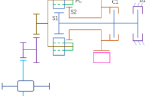 基于行星齿轮机构的两挡电桥传动方案分析